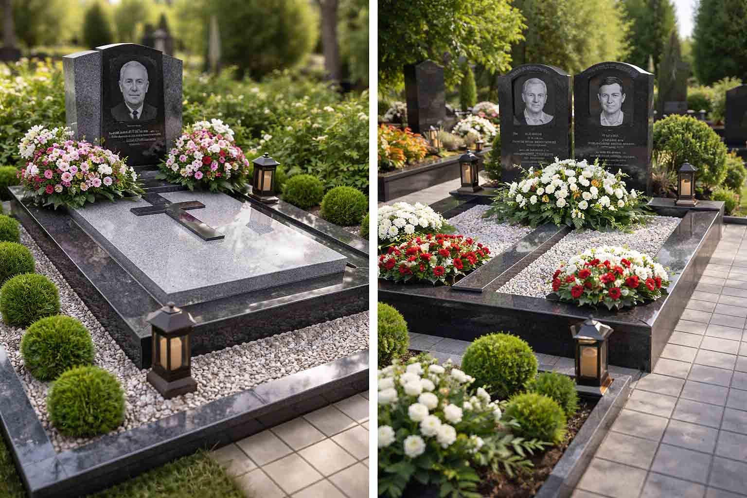 Благоустройство могил Кобрин заказать